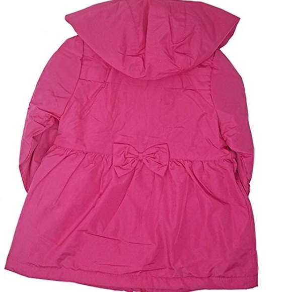 London Fog Girls Mid-Weight Jacket Fuchsia - Picture 2 of 4